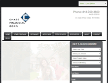 Tablet Screenshot of chasefinancial.com